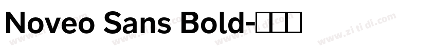 Noveo Sans Bold字体转换